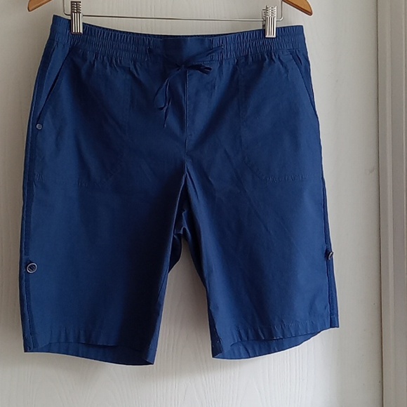 Tribal | Blue Cotton Bermuda Shorts - Picture 2 of 8
